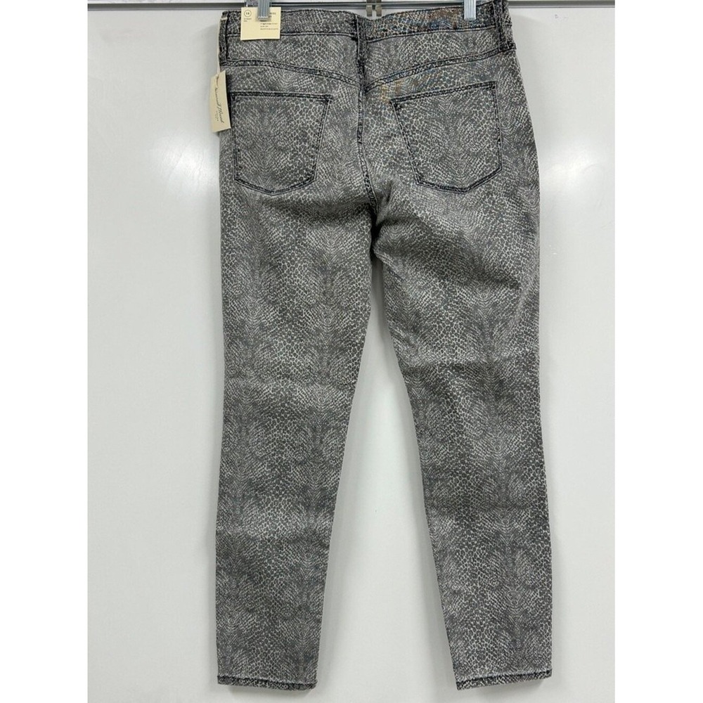 UniversalThread High Rise Skinny Jeans Size 14 Gray Animal Print NWT Edgy Modern - Picture 3 of 13